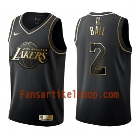 NBA Los Angeles Lakers Trikot Lonzo Ball 2 Nike Schwarz Golden Edition Swingman - Herren